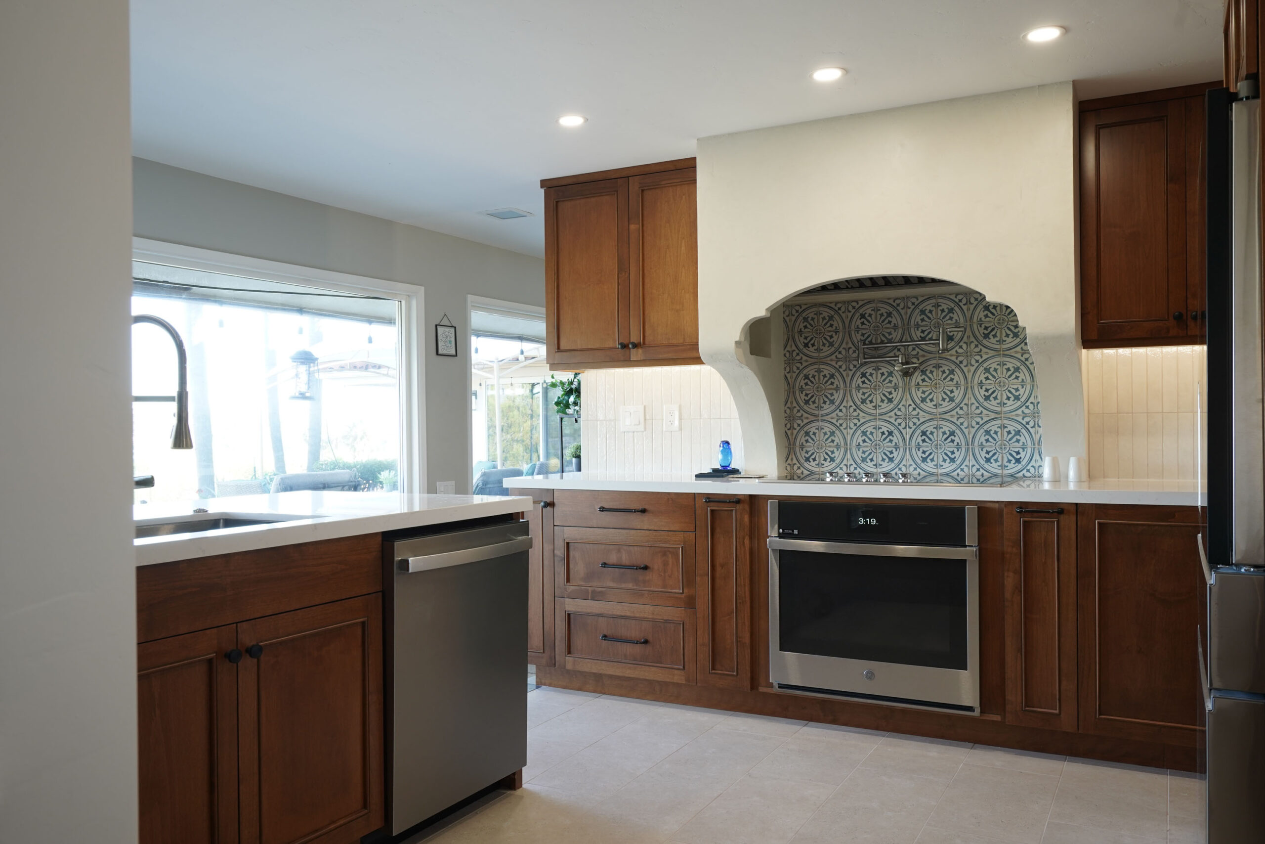 El Cajon Fletcher Hills Kitchen Stunning Transitional Mediterranean Kitchen Remodel in Fletcher Hills